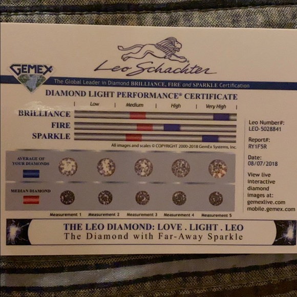 Leo Artisan Princess Cut 1ct Ring and Wedding Band - Picture 16 of 16